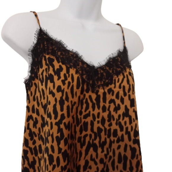 BP Leopard Print Camisole Lace Trim Small Tank‎ - Picture 2 of 6